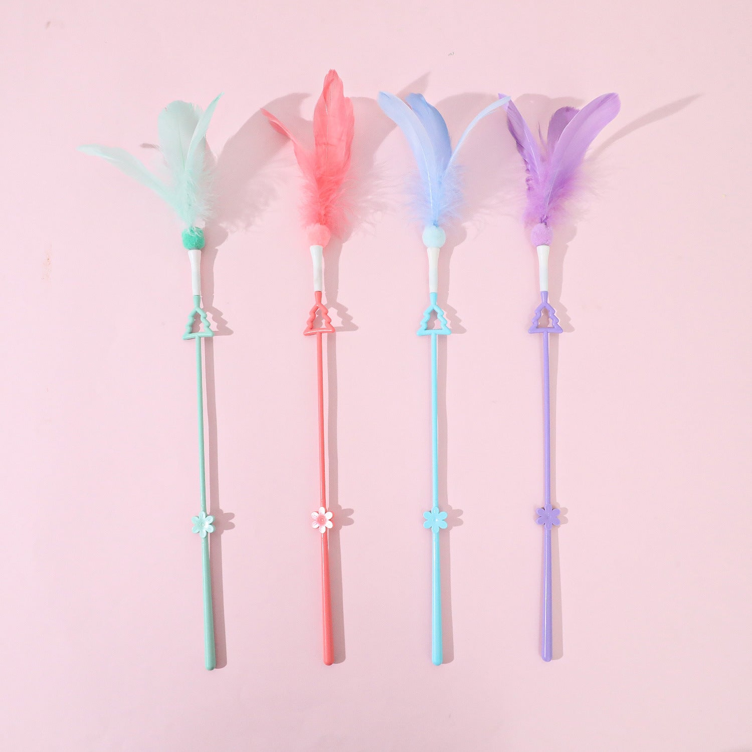 Feather Wand Set - cat tunnel toy and feather wand product photo