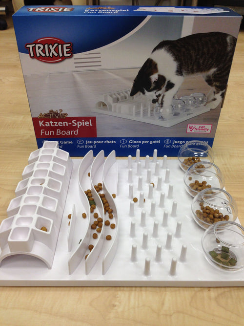 Cat Food Puzzle Board - cat feeding bowl and cat slow feeder product photo