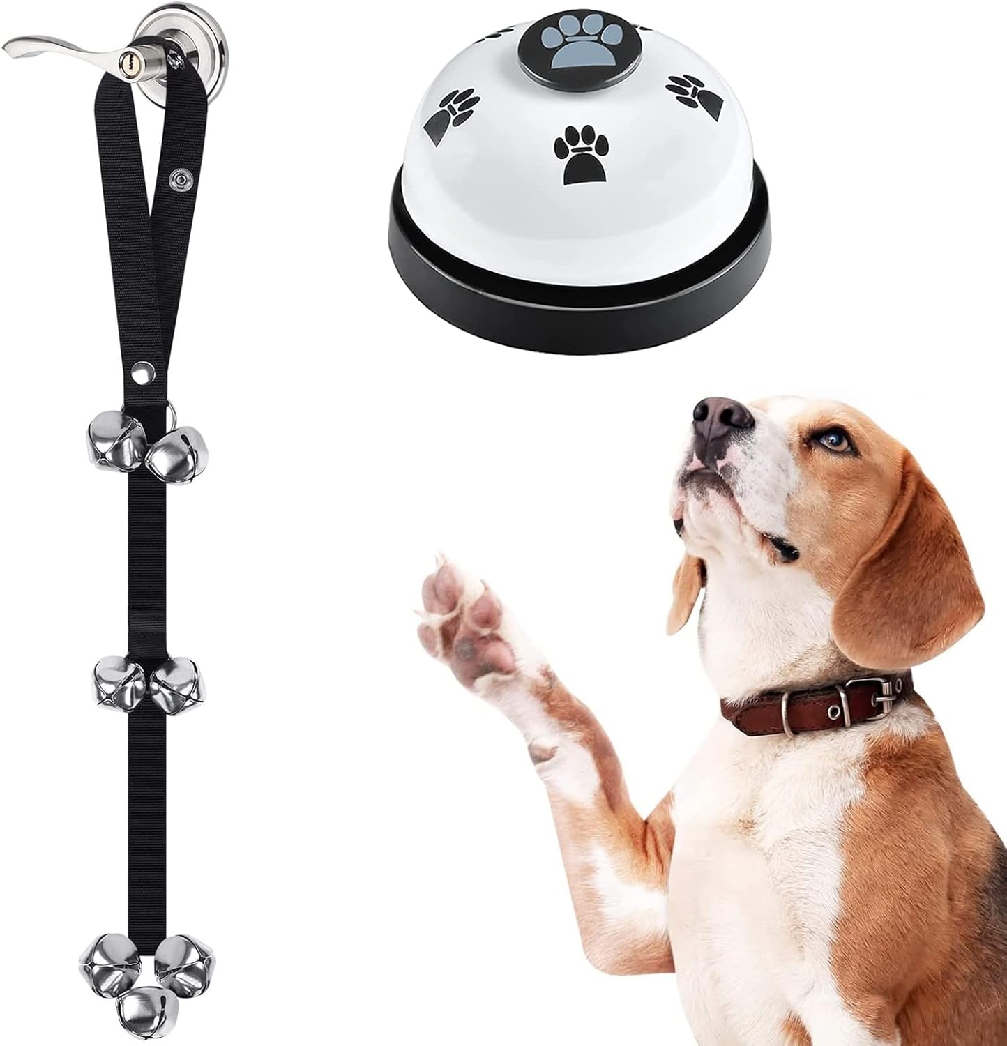 Dog Doorbell Bells - dog training treat pouch and clicker training kit product photo