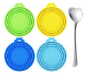 Silicone Can Lid Set - pet food storage and dog food container product photo