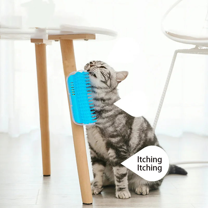 Cat Corner Brush - cat corner brush and cat grooming brush product photo