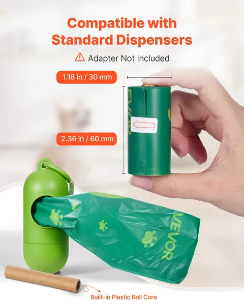 Waste Bag Refill Rolls - dog travel bowl and portable pet water bottle product photo